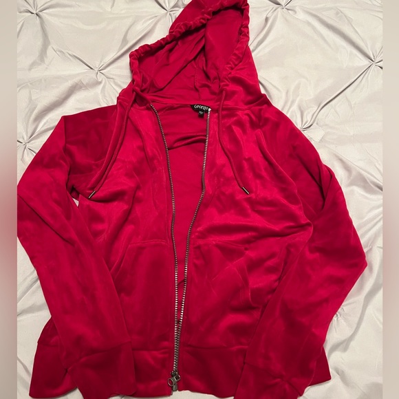 Fleece Red George Zip-Up Hoodie | XS - Picture 1 of 4